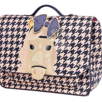 Iskolai aktatáska It Bag Midi Houdstooth Horse Jeune Premier ergonomikus luxus kivitel 30*38 cm kép