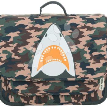 Iskolai aktatáska Schoolbag Paris Large Camo Shark Jack Piers ergonomikus luxus kivitel 6 évtől 38*32*15 cm kép