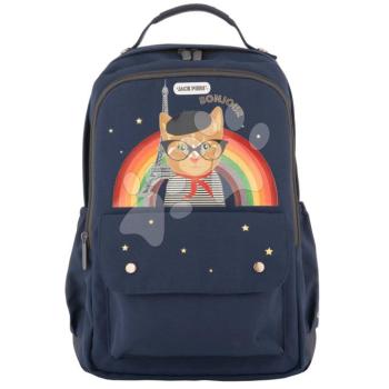 Iskolai hátizsák Backpack New York Paris Cat Jack Piers ergonomikus luxus kivitel 6 évtől  36*13*29 cm kép