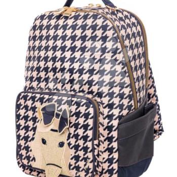 Iskolai hátizsák New Bobbie Houdstooth Horse Jeune Premier ergonomikus luxus kivitel 42*30 cm kép