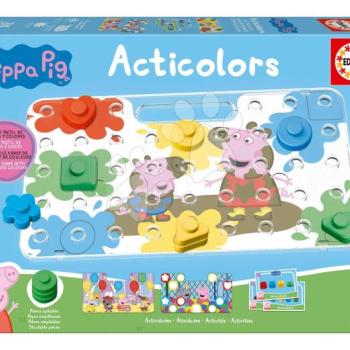 Ismerkedem a színekkel és formákkal Peppa Pig Acticolors Baby Games Educa 44 beillesztős elem 8 képpel 24 hó-tól kép