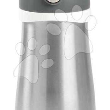 Ivó palack Bidon dupla falú Stainless Steel Bottle Beaba Mineral Grey 350 ml rozsdamentes acélból szürke 18 hó-tól kép