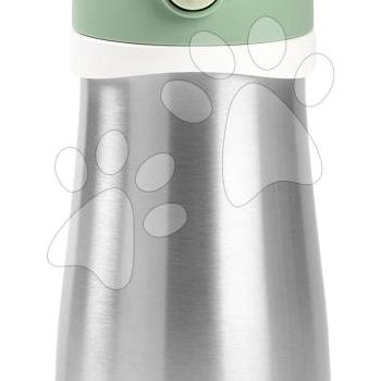 Ivó palack Bidon dupla falú Stainless Steel Bottle Beaba Sage Green 350 ml rozsdamentes acélból zöld 18 hó-tól kép