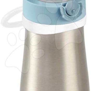 Ivó palack bidon duplafalú Stainless Steel Bottle Beaba Windy Blue 350ml kék rozsdamentes acélból 18 hó-tól BE913521 kép