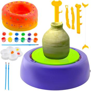 Játék fazekaskorong festékekkel és kiegészítőkkel (BB-4483) kép