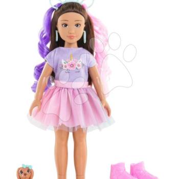 Játékbaba Luna Unicorn Set Girls Corolle hosszú barna hajjal 28 cm 4 kiegészítővel 4 évtől kép