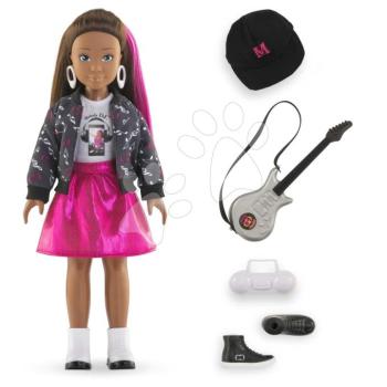 Játékbaba Melody Music Studio Set Girls Corolle hosszú barna hajjal 28 cm 4 kiegészítővel 4 évtől kép