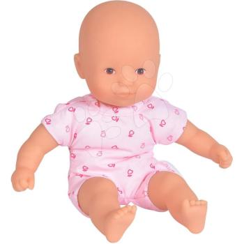 Játékbaba Mini Calin Pink Corolle barna szemekkel rózsaszín mintás ruhácskában 20 cm 18 hó-tól kép