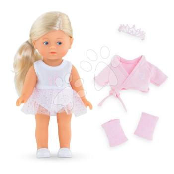Játékbaba Rosy Ballerina Set Mini Corolline Corolle szőke haj és kék szemek 20 cm 3 kiegészítővel kép