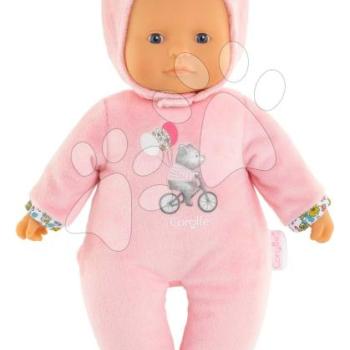 Játékbaba Sweet Heart Pink Bear Mon Doudou Corolle kék szemekkel és kapucnival 30 cm 0 hó-tól kép