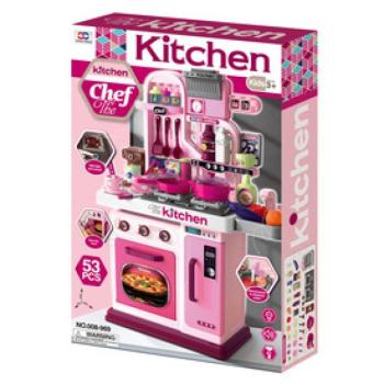 Játékkonyha, 53 kiegészítővel, zenél, világít kép