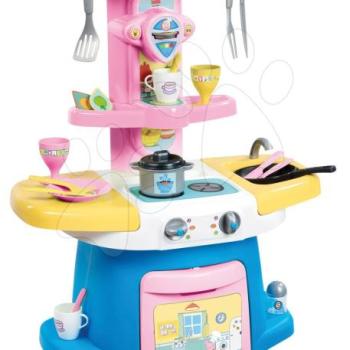 Játékkonyha kávéfőzővel Peppa Pig Cooky Smoby nyitható munkafelülettel, sütővel és 22 kiegészítővel 85 cm magas 18 hótól kép