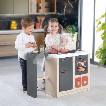 Játékkonyha sziget Kitchen Island 360° Smoby körbejárható nyitható sütővel és tárolókkal 23 kiegészítővel kép
