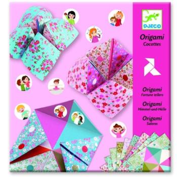Jósló csiki-csuki lányos színek - Origami - Fortune tellers - Djeco kép