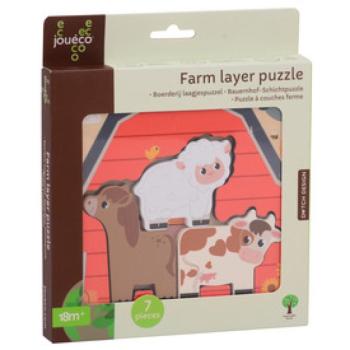 Jouéco® - Háziállatok réteges puzzle kép