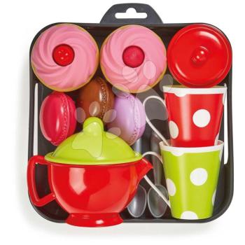 Kalácsok és sütik tálcán 100% Chef Écoiffier 14 darabos teáskészlettel 18 hó-tól kép