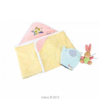Kaloo gyerek fürdőlepedő Bliss-Bath Girl 962968 rózsaszín-sárga kép