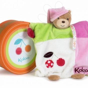 Kaloo plüss kesztyűbáb Colors-Doudou Puppet Bear Cherry  963280 rózsaszín kép
