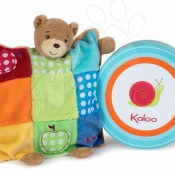 Kaloo plüss mackó Colors-Doudou Puppet Bear Patchwork 963260 kép