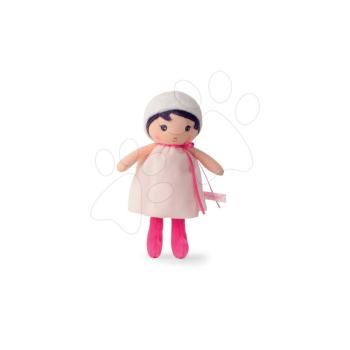 Kaloo rongybaba csecsemőknek Perle K Tendresse 18 cm fehér ruhában lágy textilből ajándékcsomagolásban 962094 kép