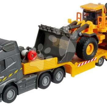 Kamion homlokrakodóval Volvo FH16 Truck & Wheel Loader Majorette 35 cm hosszaú kép