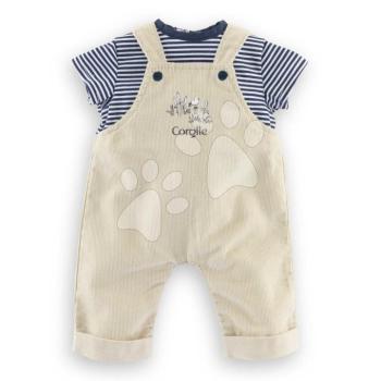 Kantáros nadrág pólóval T-Shirt & Ecru Overalls Loire Riverside Mon Grand Poupon Corolle 36 cm játékbabára 24 hó-tól kép