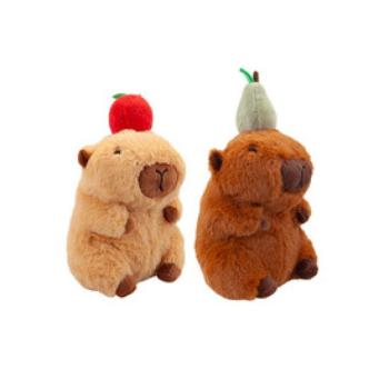 Kapibara plüss gyümölccsel 14cm kép