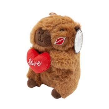 Kapibara szívvel 16cm kép