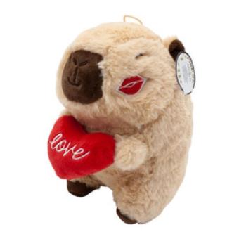 Kapibara szívvel 23cm kép