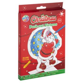 Karácsonyi dekoráció, 12 lap, 15x20 cm kép