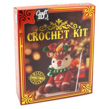 Karácsonyi horgoló szett rénszarvas 12x9x17 cm kép