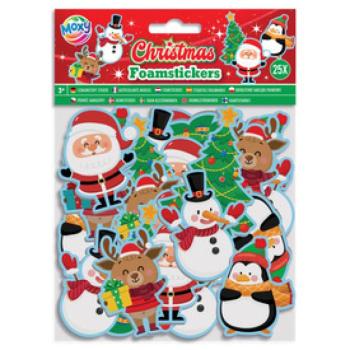 Karácsonyi szivacsmatricák, 25 db kép