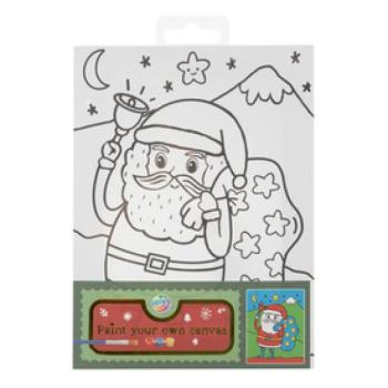 Karácsonyi vászonkép készítő, 20x15 cm, 3 festék +ecset kép