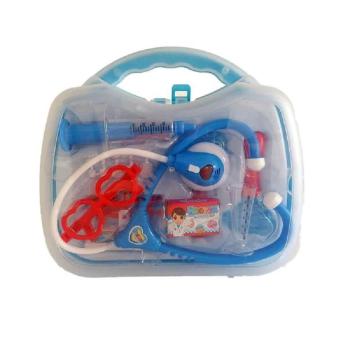 Kék orvosi készlet műanyag bőröndben - doktoros játék (BBJ) kép