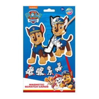 Képkarcoló hűtőmágnes, 10 db - Mancs őrjárat kép