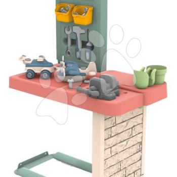 Kerti műhely 39 kiegészítővel házikókhoz Smoby Garden Workshop kisautó építőjátékkal és szerszámokkal 24 hó-tól kép