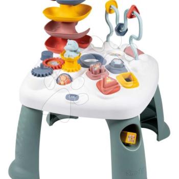 Készségfejlesztő asztal formaillesztő kockákkal Activity Table Little Smoby tevékenységekkel a finom motorika fejlesztésére 12 hó-tól kép