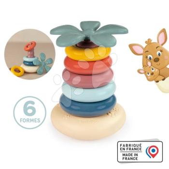 Készségfejlesztő piramis Roly Poly Pyramid Little Smoby 5 színes gyűrű 12 hó-tól kép