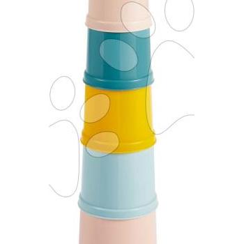 Készségfejlesztő torony BB AbricK Écoiffier 8 színes csésze legkisebbeknek 6 hó-tól kép
