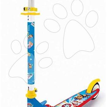 Kétkerekű roller Paw Patrol 3 Wheels Foldable Scooter Smoby összecsukható fékkel magasságilag állítható max. 83 cm 5 évtől kép