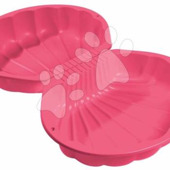 Kétrészes homokozó Kagyló Watershell Pink BIG térfogata 2*20 kg vízre és homokra 74*88*21 cm rózsaszín 18 hó-tól kép