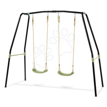 Kétszemélyes hintai Ivy duo Swing Exit Toys fekete fémszerkezet talajhorgonyokkal betonba kép