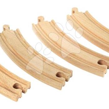 Kiegészítő elem vonatpályához Large Curved Tracks BRIO 4 hosszú íves sín 17 cm hosszú kép