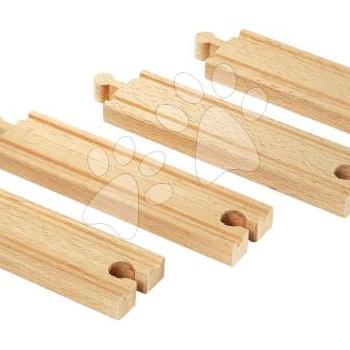 Kiegészítő elem vonatpályához Medium Straight Tracks BRIO 4 közepes sín 14,4 cm hosszú kép