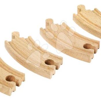 Kiegészítő elem vonatpályához Short Curved Tracks BRIO 4 rövid íves sín 9 cm hosszú kép