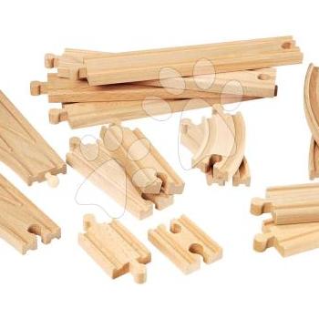 Kiegészítő elemek vonatpályához Haladó szett Intermediate Expansion Pack BRIO 16 részes sínek 3 évtől BRIO4029 kép