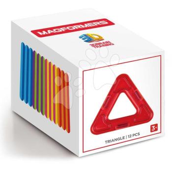 Kiegészítő mágneses építőjátékhoz Háromszög Triangle Set  Magformers 12 részes kép