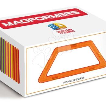 Kiegészítő mágneses építőjátékhoz Trapéz Trapezoid Set Magformers 12 részes kép