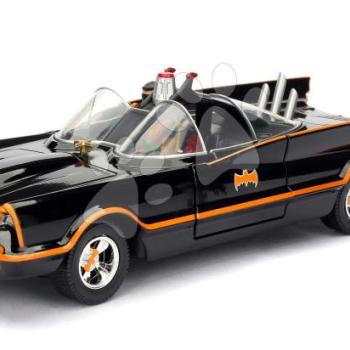 Kisautó Batman 1966 Classic Batmobile Jada fém nnyitható ajtókkal és Batmana figurával hossza 22 cm 1:24 kép