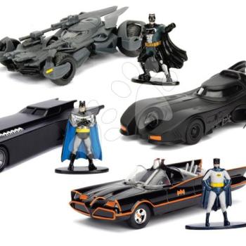 Kisautó Batman Batmobile Jada fém nyitható ajtókkal és Batman figurával 4 fajta hossza 13,6 cm 1:32 kép